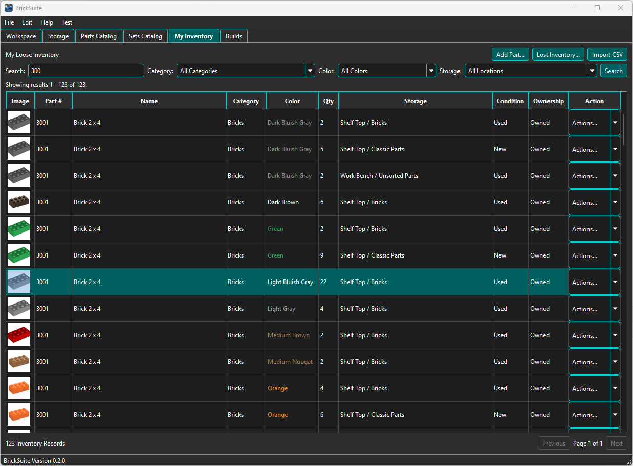 Inventory quantity after the loss is recorded
